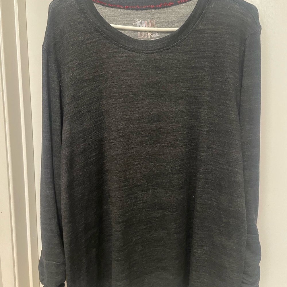 Muk Luks Men's Charcoal Crewneck Sweater